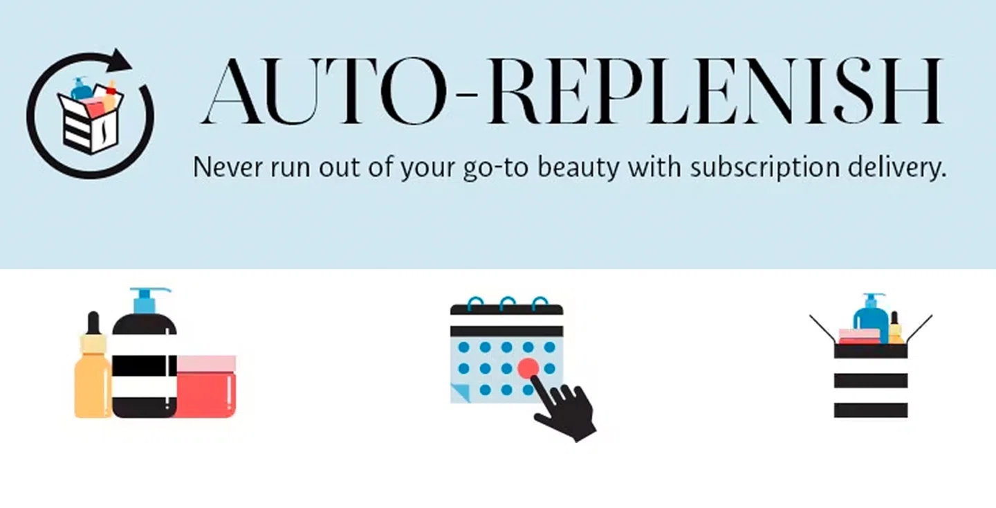 Sephora offers auto-replenish beauty subscription deliveries at a discount of an extra 5% off every order.