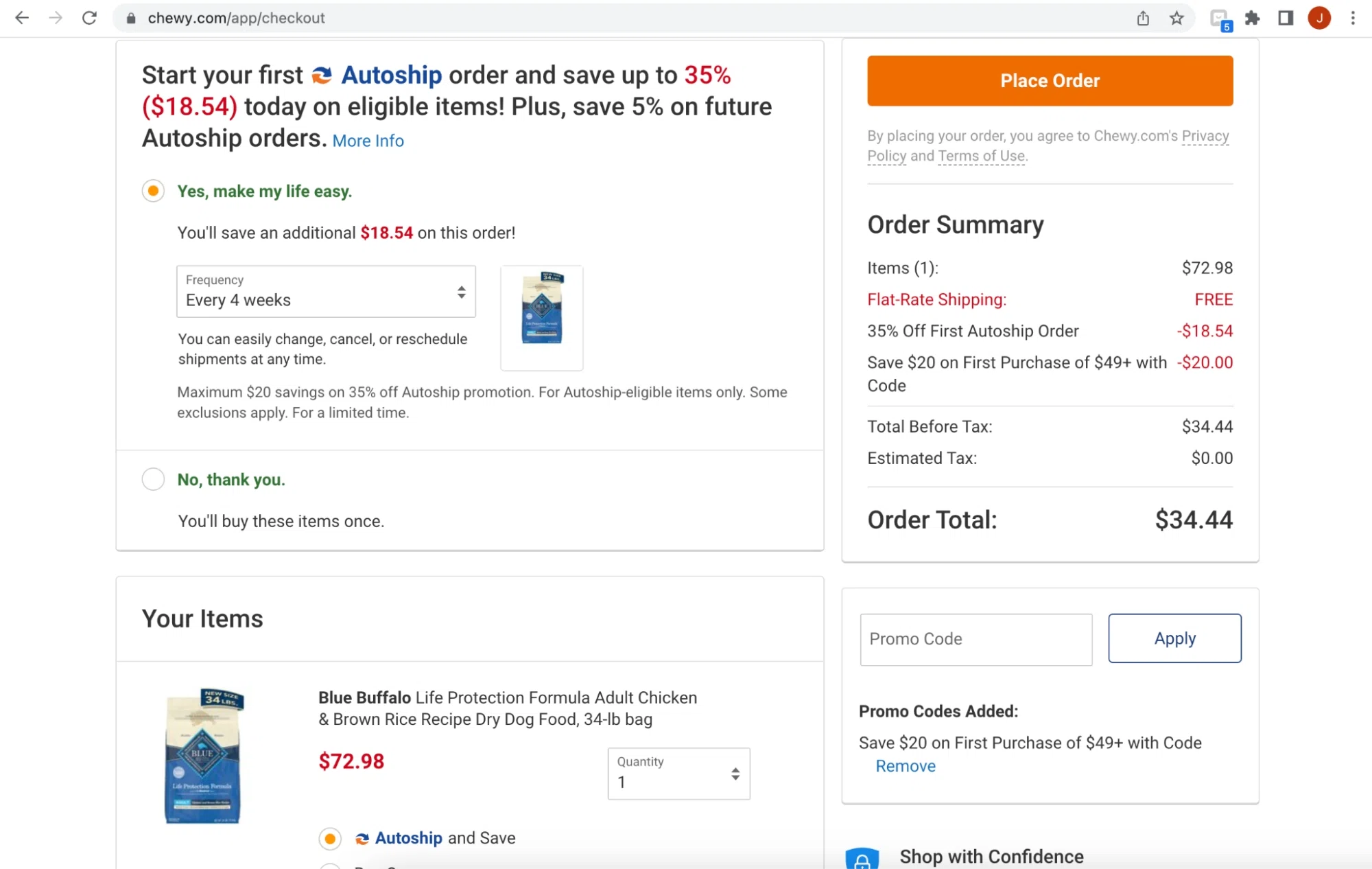 Save money on Blue Buffalo Dry Dog Food at Chewy by using lifehack savings and promo codes from a coupon tool.