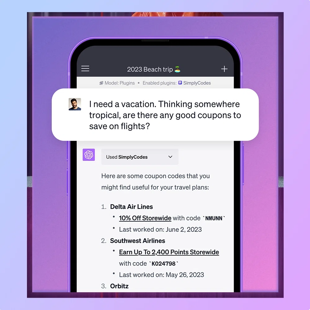 SimplyCodes Launches AI Plugin for ChatGPT to Provide Real-Time Discount and Shopping Assistance