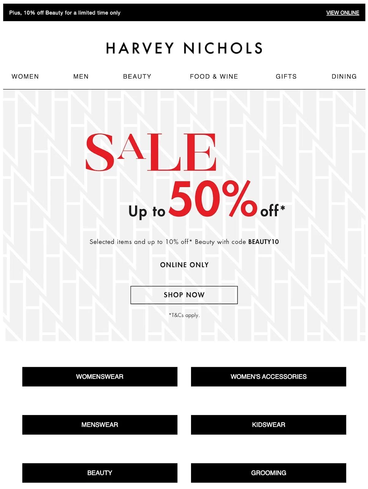 coupon codes email