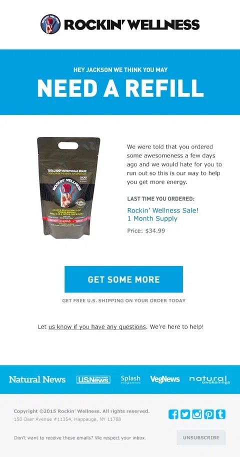 coupon codes email