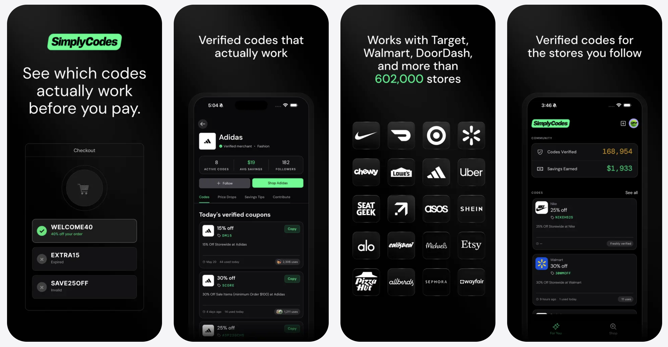 SimplyCodes mobile app features overview