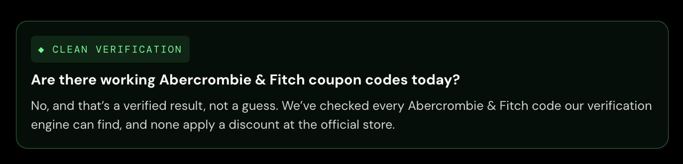 What SimplyCodes shows when no working code exists for a store
