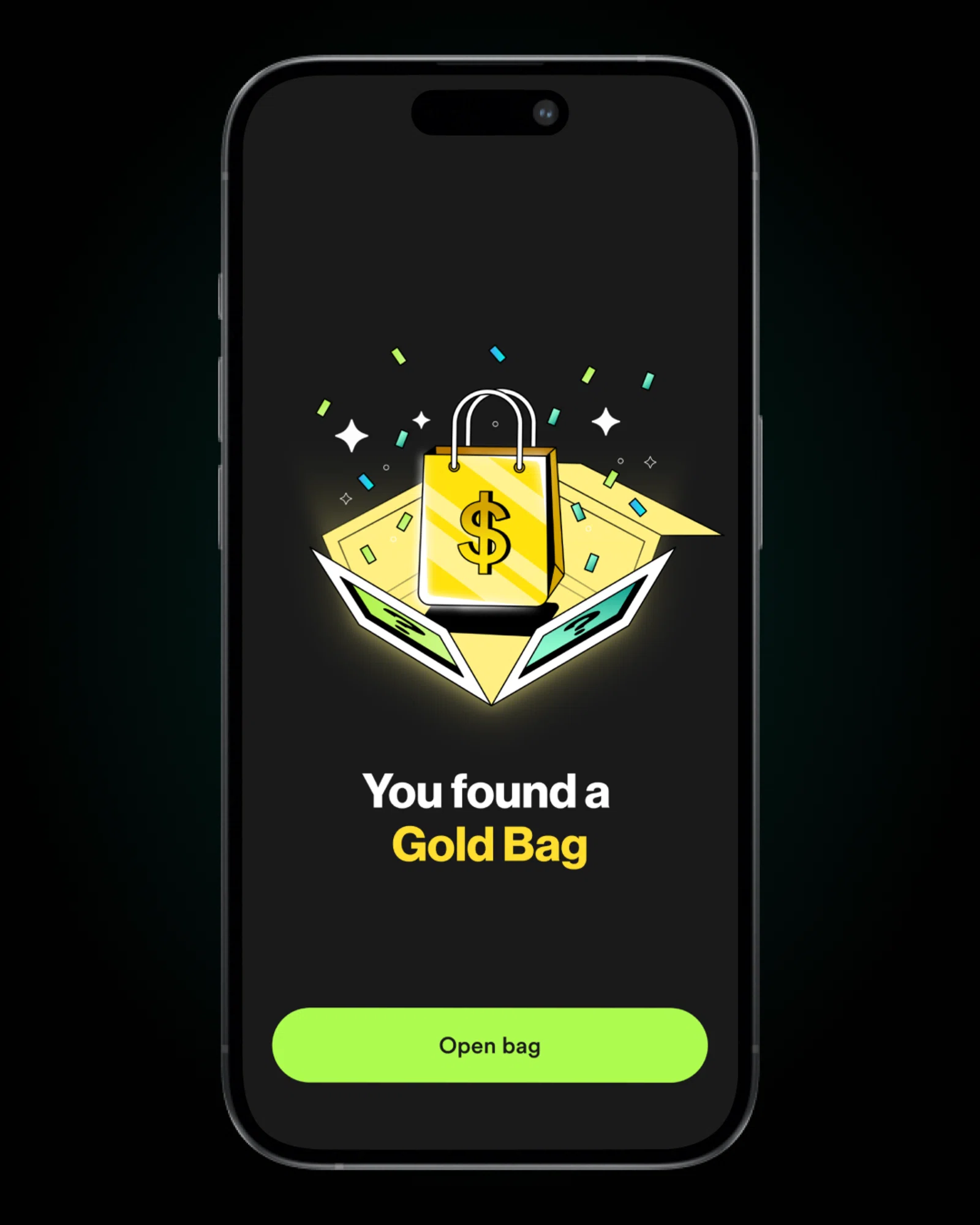 Gold bag