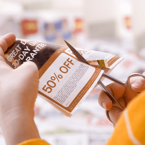 old fashion paper coupon